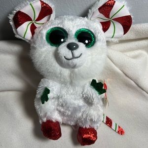 Christmas Ty Beanie Boos Stuffed Animal w/ Tags